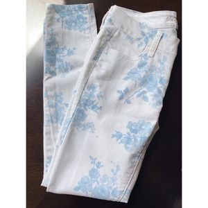 Floral American Eagle Skinny Jeans